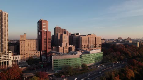 New-York-Presbyterian,-Milstein-Hospital-Building-and-Irving-Medical-Center,-NYC