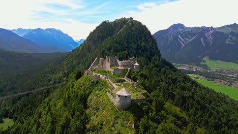 Burg-Ehrenberg-medieval-hilltop-castle-on-top-of-Tyrol-mountains