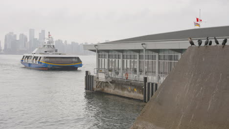 The-Vancouver-Sea-Bus-makes-it's-arrival-at-the-Lonsdale-Quay-Terminal