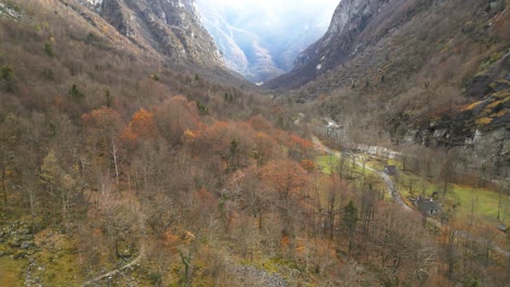 A-valley-in-Ticino-district,-Switzerland