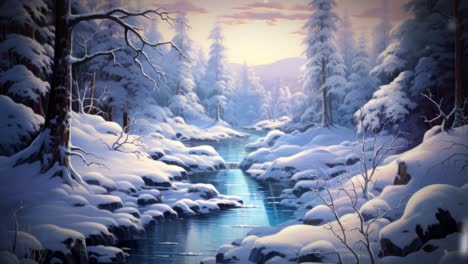 merry-christmas-and-happy-new-year-greeting-good-wishes-on-bright-snowy-landscape-background-animation