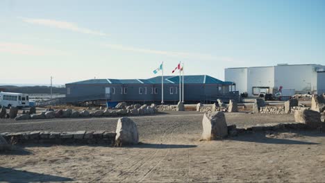 Government-building-and-monument-in-northern-Canada