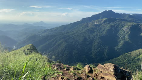 Handheld-Establishing-Shot-Looking-Across-Ella-Gap-from-Little-Adam's-Peak-in-Ella-Sri-Lanka