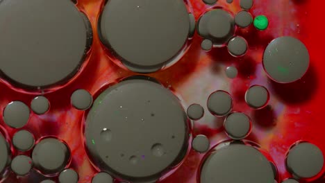 Bunte-Schwarze-Rote-Blasen-Oberfläche-Tapeten-Themen-Hintergrund,-Multicolor-Raum-Universum-Konzept