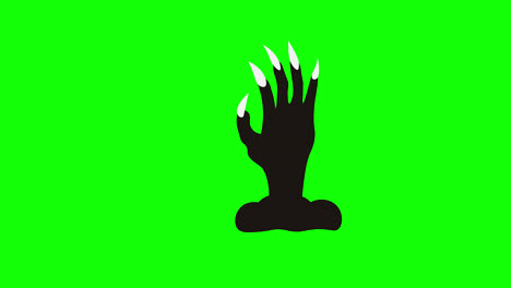 witch-hand-with-nail-icon-concept-loop-animation-video-with-alpha-channel