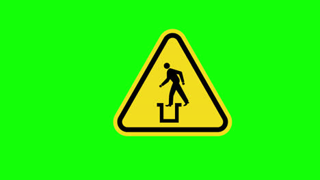 yellow-triangle-Caution-warning-Bottomless-Pit-Symbol-Sign-icon-concept-animation-with-alpha-channel
