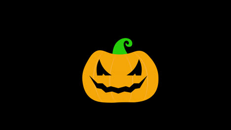 Halloween-Kürbis-Symbol-Konzept-Loop-Animationsvideo-Mit-Alphakanal