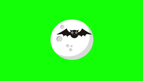 Fliegende-Fledermäuse-Symbol-Konzept-Loop-Animationsvideo-Mit-Alphakanal