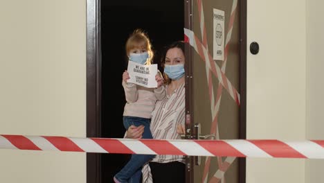 Sick-young-family-of-woman-with-child-daughter-stay-at-home-during-coronavirus-quarantine-lockdown