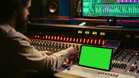 Audio-expert-mixing-and-mastering-tunes-on-editing-software