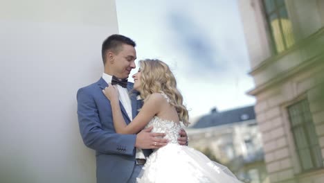Wedding-couple.-Lovely-groom-and-bride.-Happy-family.-Man-and-woman-in-love