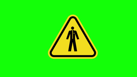 yellow-triangle-safety-Protective-suit-Symbol-sign-icon-concept-animation-with-alpha-channel