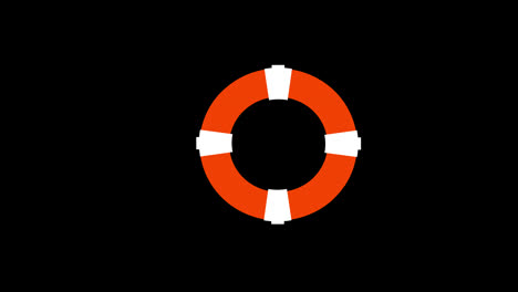 an-red-and-white-life-preserver-lifebuoy-icon-concept-loop-animation-with-alpha-channel