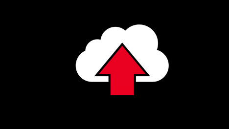 arrows-pointing-up-in-the-shape-of-a-cloud,-cloud-storage-icon-concept-animation-with-alpha-channel