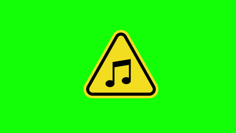 yellow-triangle-music-warning-Sign-icon-concept-animation-with-alpha-channel