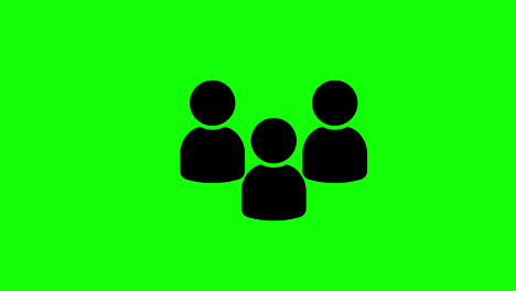 A-group-of-people-with-arrows-pointing-to-each-other-icon-concept-loop-animation-video-with-alpha-channel