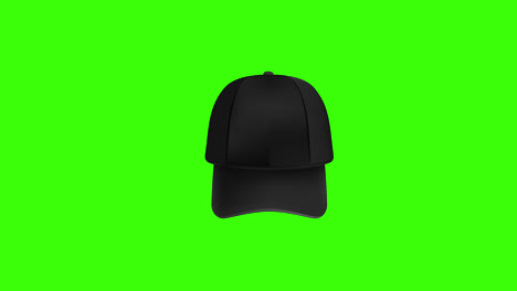 a-black-baseball-cap-icon-concept-animation-with-alpha-channel