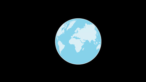 Globus-Planet-Erde-Kartensymbol-Konzeptanimation-Mit-Alphakanal