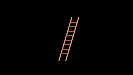 ladders-concept-animation-transparent-background-with-alpha-channel