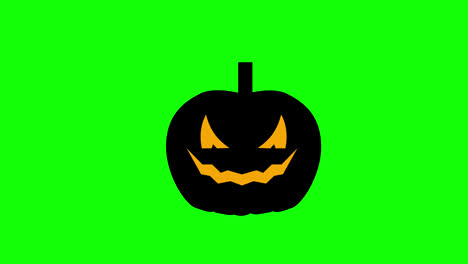 Autumn-Halloween-Pumpkin-icon-concept-loop-animation-video-with-alpha-channel