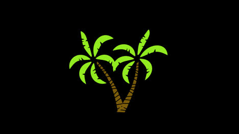 palm-trees-Tropical-vacation-icon-concept-animation-with-alpha-channel