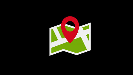 A-map-of-the-world-with-red-pointers-icon-concept-animation-with-alpha-channel
