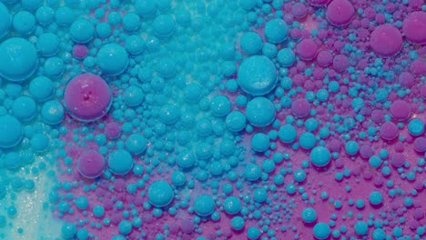 Fondo-De-Temas-De-Papel-Tapiz-De-Superficie-De-Burbujas-Púrpuras-Azules-Coloridas,-Concepto-De-Universo-Espacial-Multicolor