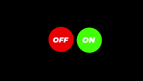 off-and-on-two-buttons-icon-concept-loop-animation-video-with-alpha-channel