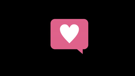 a-pink-speech-bubble-with-a-white-heart-in-the-middle-icon-concept-animation-with-alpha-channel