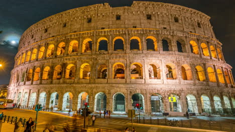 Time-lapse-of-Rome-Colosseum-in-Italy