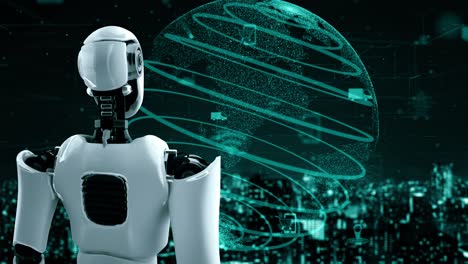 Futuristischer-Roboter,-Künstliche-Intelligenz,-Huminoid-KI,-Transportanalyse