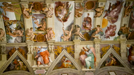 Decke-Der-Sixtinischen-Kapelle-In-Der-Vatikanstadt