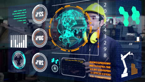 Fabrikarbeiter-Nutzen-Künftige-Holografische-Bildschirmgeräte-Zur-Steuerung-Der-Fertigung