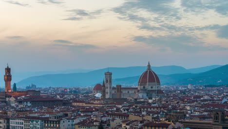 Sunset-Time-Lapse-of-Florence-Skyline-in-Italy