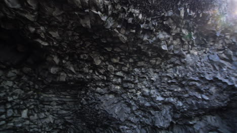 Volcanic-Cave-on-Reynisdrangar-beach,-Vik,-Iceland