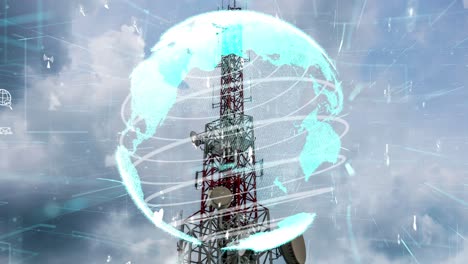 Telekommunikationsturm-Mit-3D-Grafik-Der-Globalen-Geschäftsveränderung