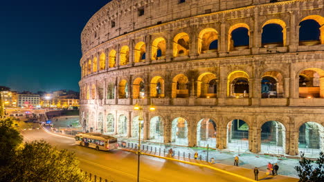 Time-lapse-of-Rome-Colosseum-in-Italy