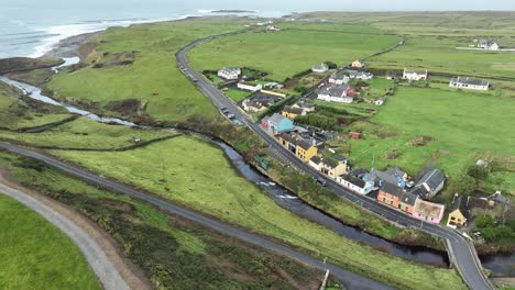 Drone-Doolin-Und-Der-Weg-Zum-Meer-Clare-Irland-Wild-Atlantic-Way-Westlich-Von-Irland-Herbsttag
