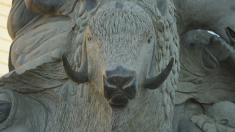 Stone-carving-of-a-wild-ram
