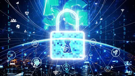 Tecnología-De-Cifrado-De-Seguridad-Cibernética-Para-Proteger-La-Privacidad-De-Los-Datos-Conceptual