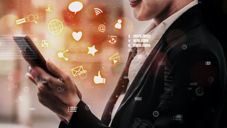 Social-Media--Und-People-Network-Technologie-Konzeptionell