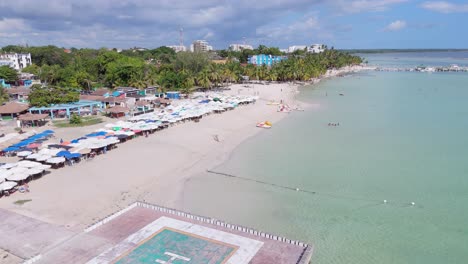 Tourism-beaches-in-Boca-Chica,-Dominican-Republic