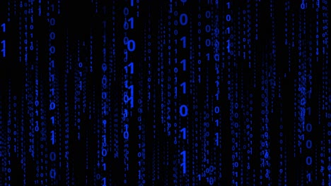 Binäre-Codezeichenfolgen.-Hintergrund-Im-Matrix-Stil-In-Blau