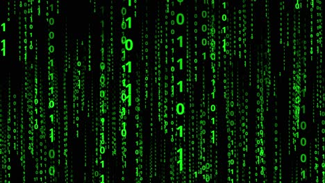 Binäre-Codezeichenfolgen.-Hintergrund-Im-Matrix-Stil-In-Grün