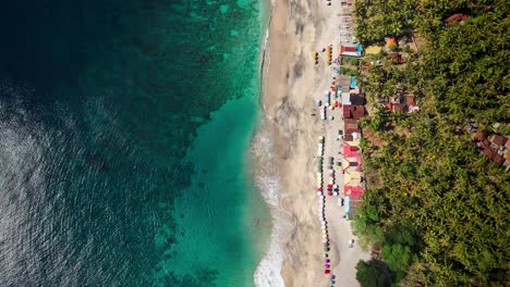 Outdoor-adventure-at-beautiful-beach-in-East-Bali,-Karangasem,-Indonesia