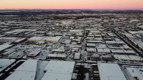 Aerial-Silence:-Morning-Views-of-Calgary's-Warehouse-District