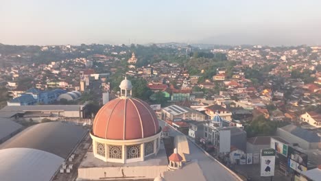 Timelapse-of-city-view-in-Semarang,-Central-Java,-Indonesia