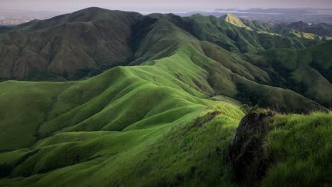 Spectacular-Mount-Labawan-green-hillside-landscape-texture,-Philippines