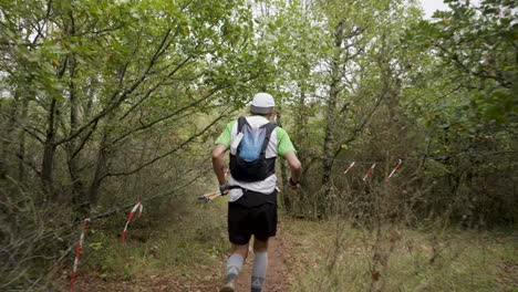 Graceful-marathon-runner-navigating-though-rugged-trails-at-Grand-Trail-des-Templiers