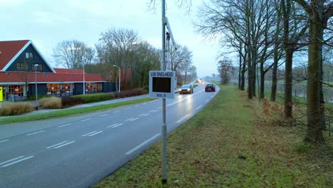 Señal-De-Velocidad-De-Radar-En-Los-Países-Bajos